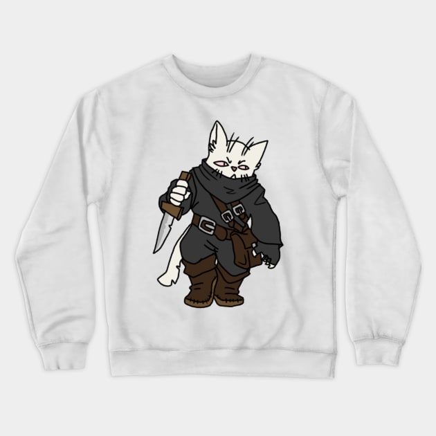 Tabaxi Rogue Crewneck Sweatshirt by NathanBenich